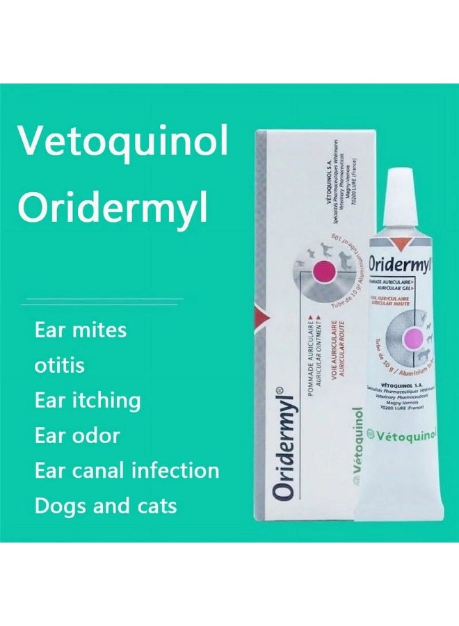 Vetoquinol Oridermyl Ear Ointment for Dogs and Cats 30g